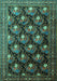 Persian Turquoise Traditional Rug, tr1488turq
