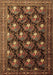 Machine Washable Persian Brown Traditional Rug, wshtr1488brn