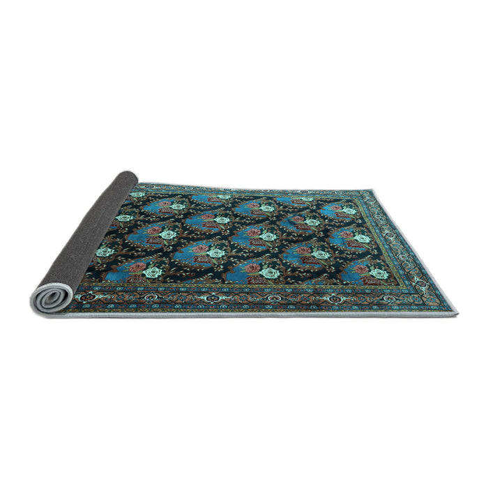 Sideview of Persian Light Blue Traditional Rug, tr1488lblu