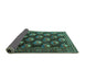 Sideview of Persian Turquoise Traditional Rug, tr1488turq