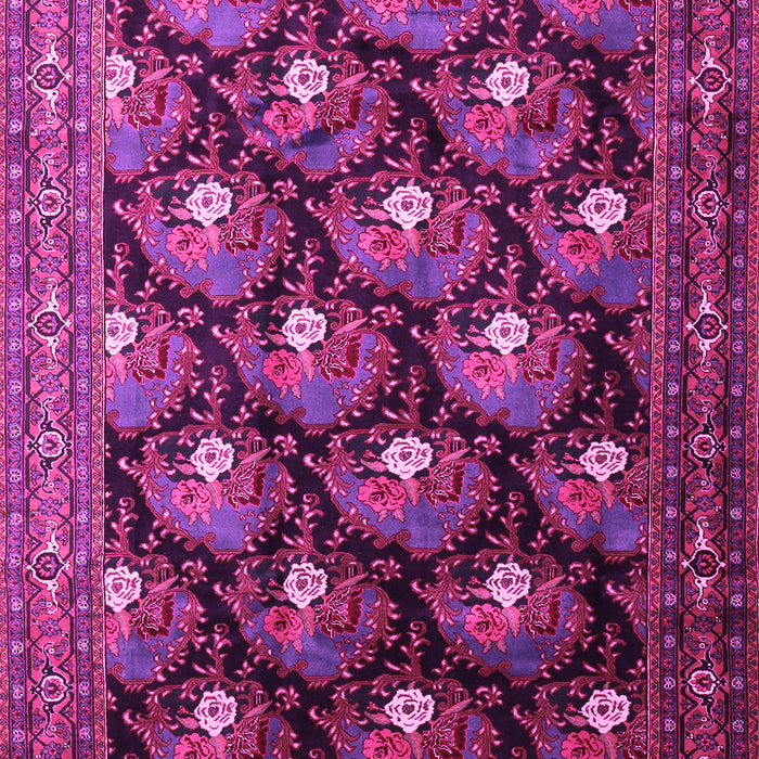 Machine Washable Persian Pink Traditional Rug, wshtr1488pnk