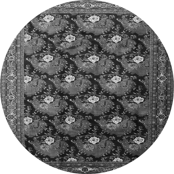 Square Persian Gray Traditional Rug, tr1488gry