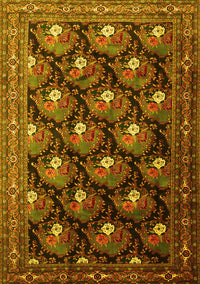 Persian Yellow Traditional Rug, tr1488yw