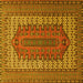 Square Persian Yellow Traditional Rug, tr1489yw