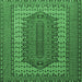 Square Persian Emerald Green Traditional Rug, tr1489emgrn