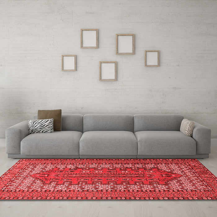 Traditional Red Washable Rugs