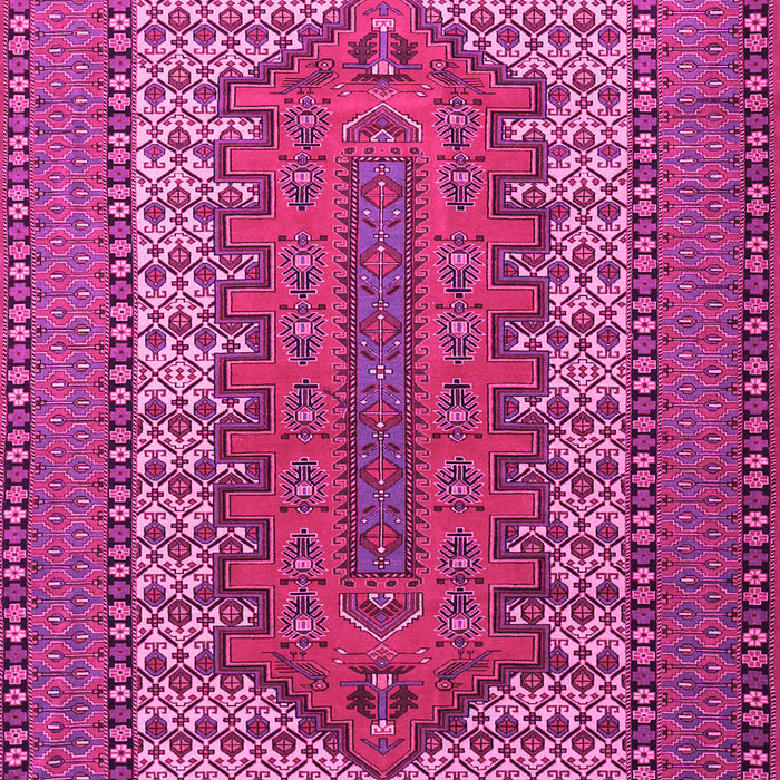 Machine Washable Persian Pink Traditional Rug, wshtr1489pnk