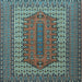 Square Persian Light Blue Traditional Rug, tr1489lblu