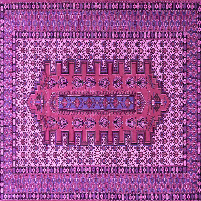 Square Persian Purple Traditional Rug, tr1489pur