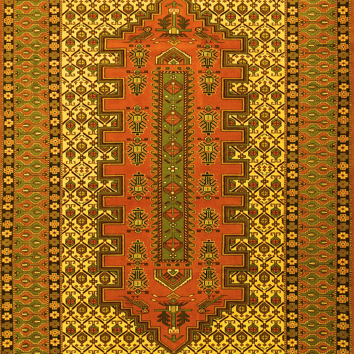 Machine Washable Persian Yellow Traditional Rug, wshtr1489yw