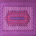 Square Machine Washable Persian Purple Traditional Area Rugs, wshtr1489pur