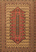 Machine Washable Persian Brown Traditional Rug, wshtr1489brn