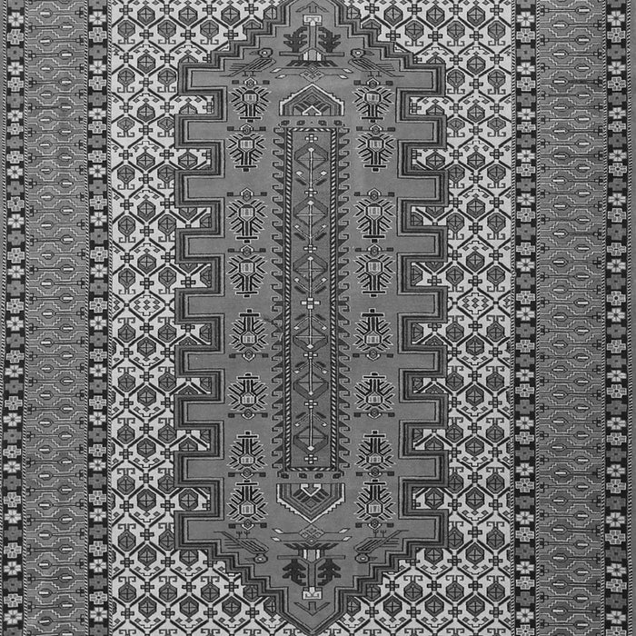 Serging Thickness of Machine Washable Persian Gray Traditional Rug, wshtr1489gry