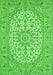 Medallion Green Traditional Rug, tr148grn
