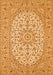 Medallion Orange Traditional Rug, tr148org