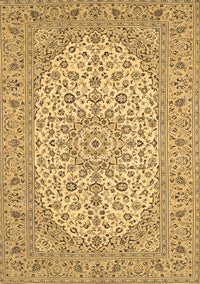 Medallion Brown Traditional Rug, tr148brn