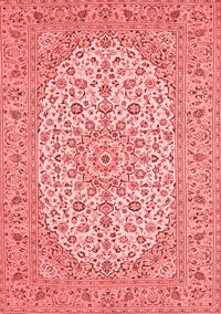 Medallion Red Traditional Rug, tr148red