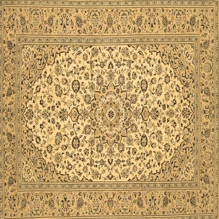 Square Medallion Brown Traditional Rug, tr148brn