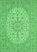 Medallion Emerald Green Traditional Rug, tr148emgrn