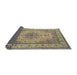 Sideview of Traditional Brown Medallion Rug, tr149