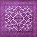 Square Persian Purple Traditional Rug, tr1490pur