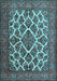 Machine Washable Persian Light Blue Traditional Rug, wshtr1490lblu