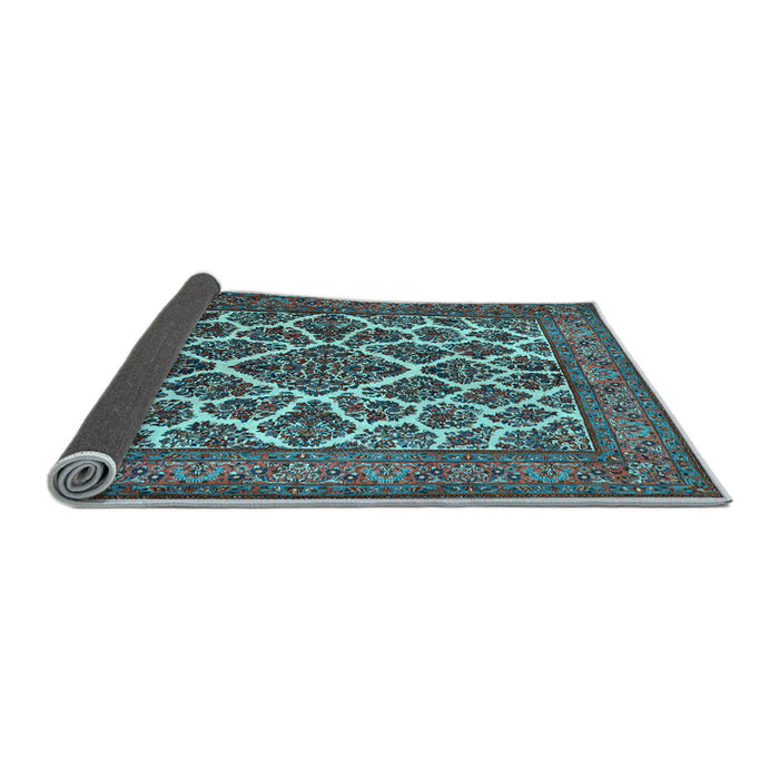 Sideview of Persian Light Blue Traditional Rug, tr1490lblu