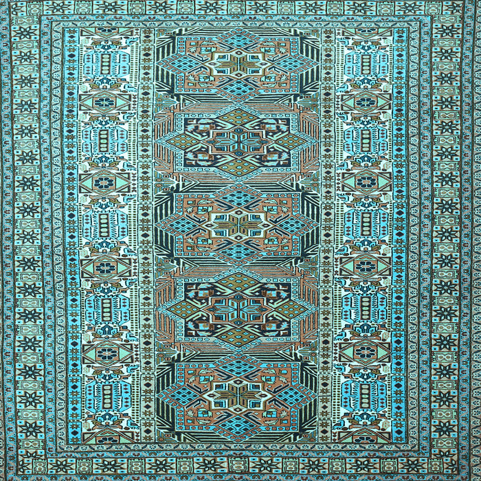 Square Persian Light Blue Traditional Rug, tr1491lblu