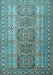 Machine Washable Persian Light Blue Traditional Rug, wshtr1491lblu