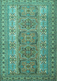 Persian Turquoise Traditional Rug, tr1491turq