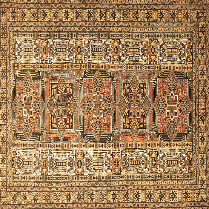 Square Persian Brown Traditional Rug, tr1491brn