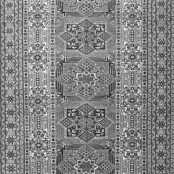 Serging Thickness of Machine Washable Persian Gray Traditional Rug, wshtr1491gry