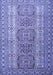 Machine Washable Persian Blue Traditional Rug, wshtr1491blu