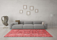 Machine Washable Persian Red Traditional Rug, wshtr1491red