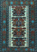 Machine Washable Persian Light Blue Traditional Rug, wshtr1492lblu