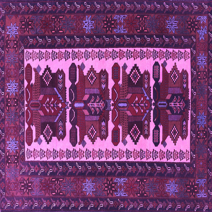 Square Persian Purple Traditional Rug, tr1492pur