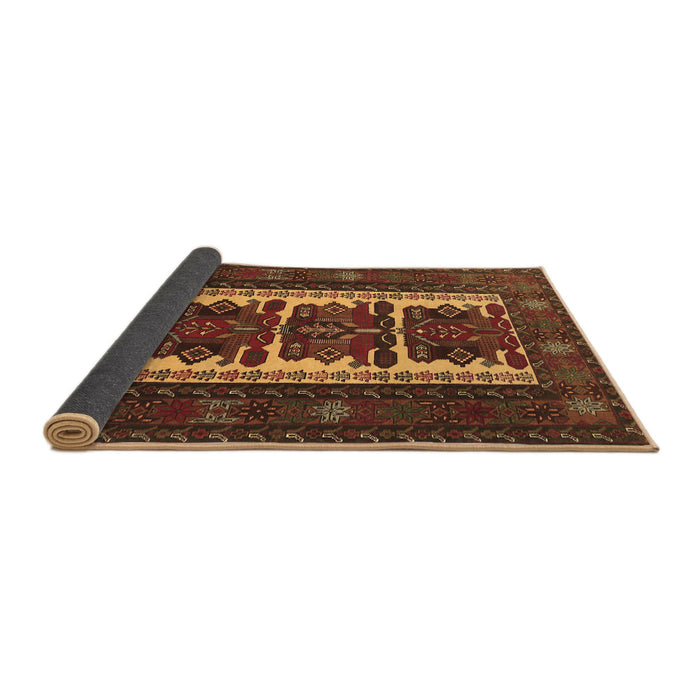 Sideview of Persian Brown Traditional Rug, tr1492brn