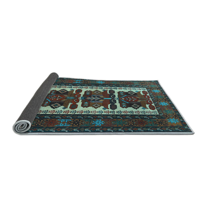 Sideview of Persian Light Blue Traditional Rug, tr1492lblu