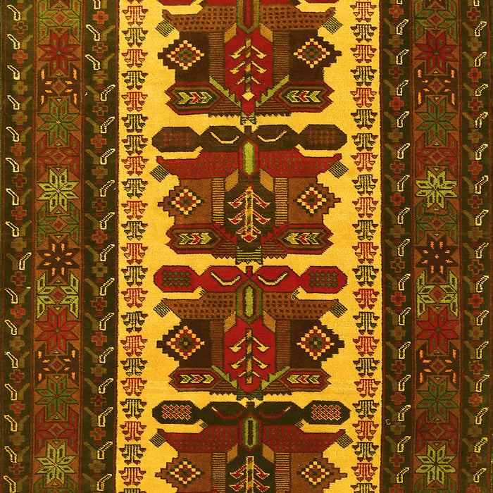 Machine Washable Persian Yellow Traditional Rug, wshtr1492yw