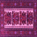 Square Machine Washable Persian Pink Traditional Rug, wshtr1492pnk