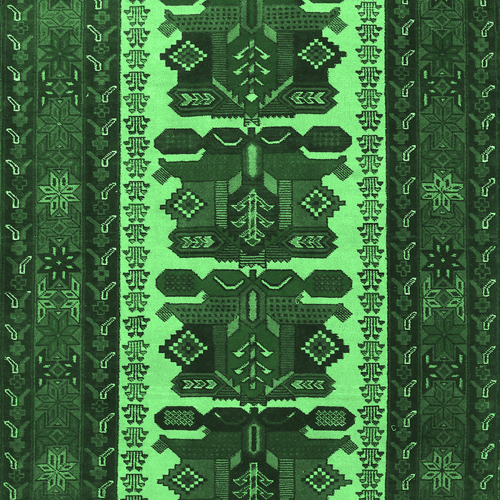 Machine Washable Persian Emerald Green Traditional Area Rugs, wshtr1492emgrn