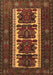 Machine Washable Persian Brown Traditional Rug, wshtr1492brn