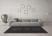 Machine Washable Persian Light Blue Traditional Rug in a Living Room, wshtr1493lblu