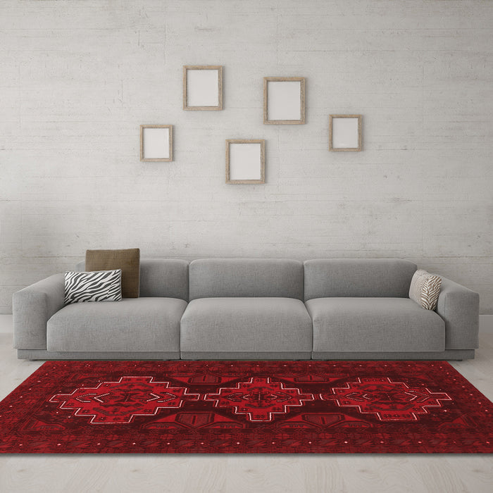 Traditional Red Washable Rugs