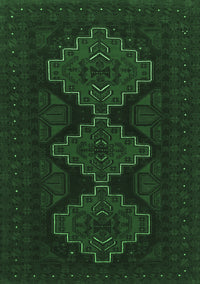 Persian Emerald Green Traditional Rug, tr1493emgrn