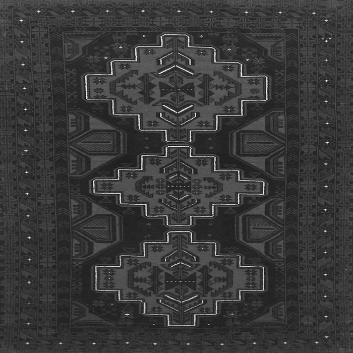 Serging Thickness of Persian Gray Traditional Rug, tr1493gry