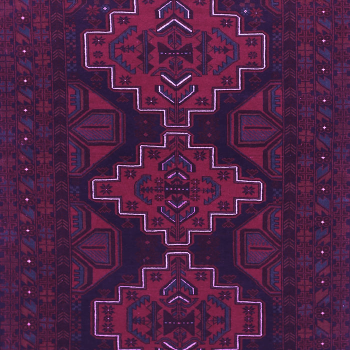 Machine Washable Persian Purple Traditional Area Rugs, wshtr1493pur