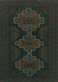 Persian Turquoise Traditional Rug, tr1493turq