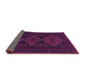 Sideview of Persian Purple Traditional Rug, tr1493pur