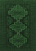 Machine Washable Persian Emerald Green Traditional Area Rugs, wshtr1493emgrn